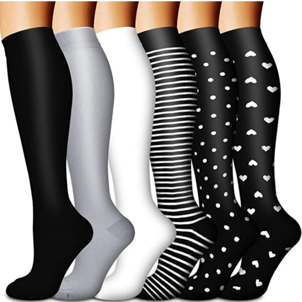 🆕🧦 Luxury Copper Infused Knee High Compression Socks Warm Long Stockings NWT🧦